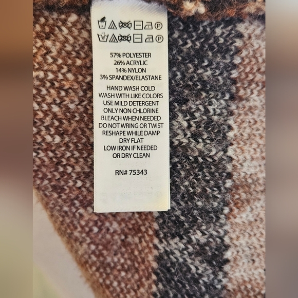 Tahari Western Styled Cardigan W/Pockets - Picture 8 of 8